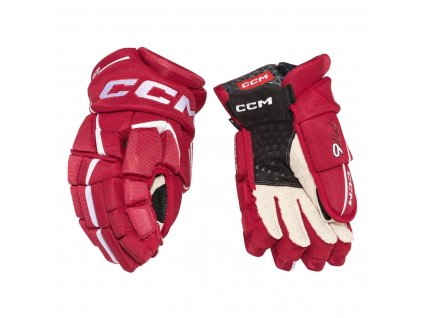 Hokejové rukavice CCM JETSPEED FT6 SR 14" navy/red/white (bílo-červeno-tm.modré)