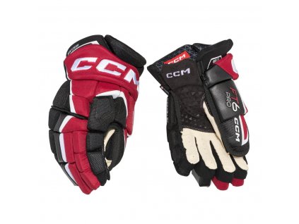 Hokejové rukavice CCM JETSPEED FT6 PRO JR 12" navy/red/white (bílo-červeno-tm.modré)
