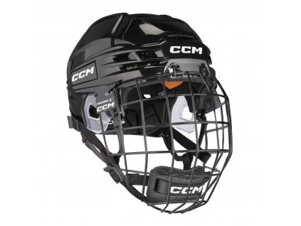 Hokejová helma CCM Tacks 720 SR black (černá) S (combo)