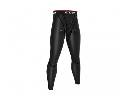 6992 1 kompresni kalhoty se suspenzorem ccm compresion pants jr junior l black