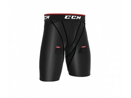 7007 sortky se suspenzorem ccm compression short jr junior xl black