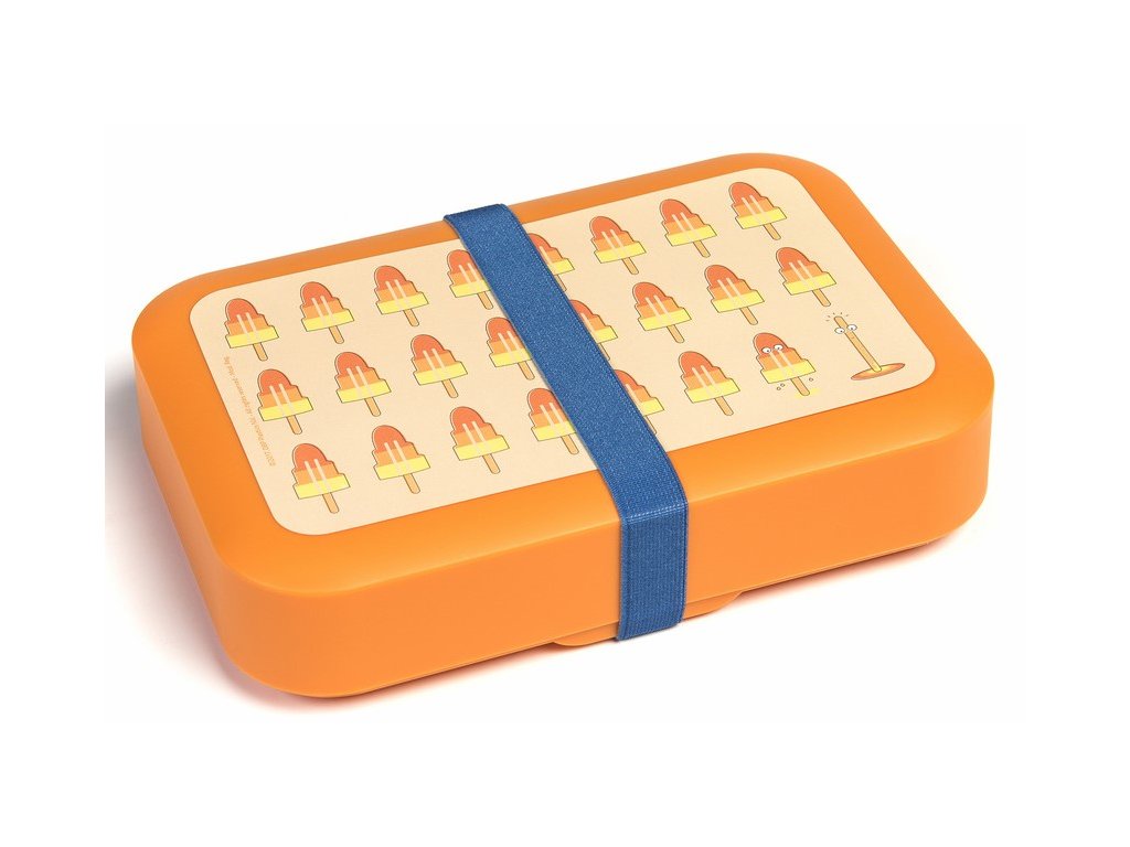 DBP  svačinový box s gumičkou oranžový Nanuk