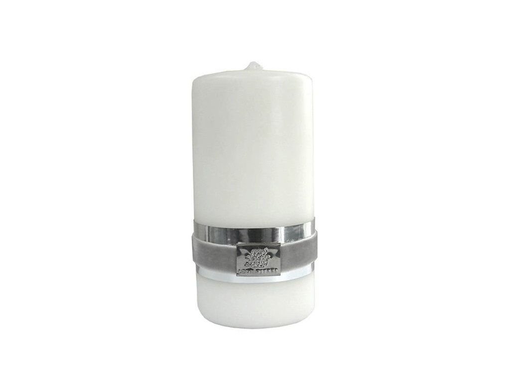 Lene Bjerre - svíčka Basic bílá 14 cm