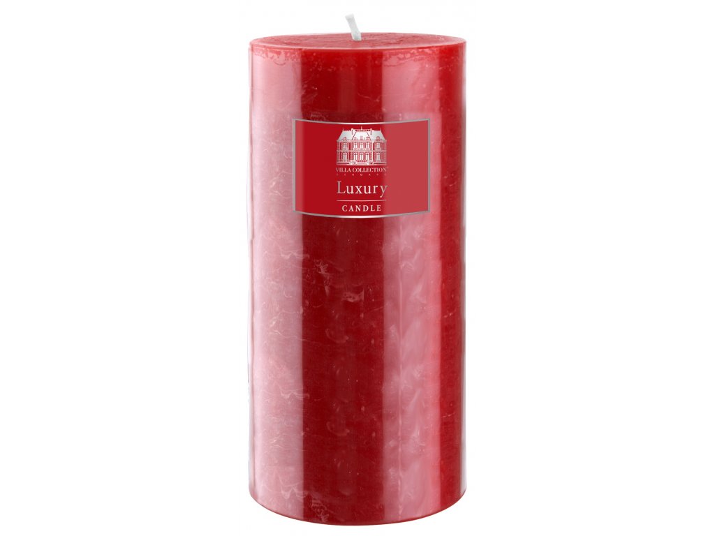 Villa Collection - svíčka Rustik červená 15 cm