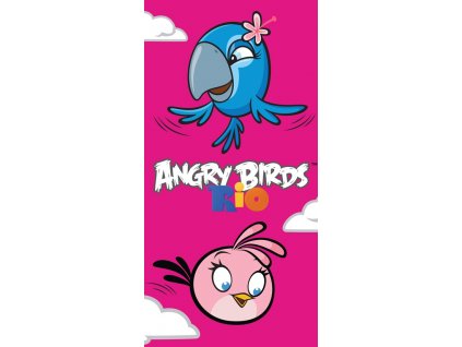 Angry Birds dětská osuška PINK