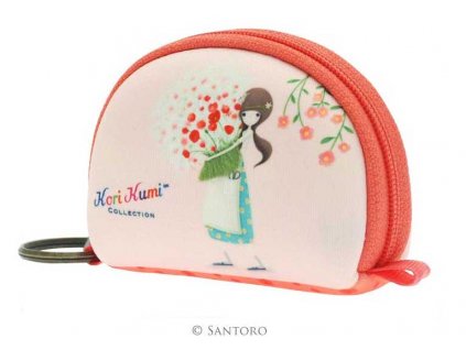 SANTORO - pouzdro/peněženka KORI KUMI - PRETTY AS A FLOWER