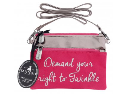 Santoro - kabelka Statement Pieces Shoulder Bag - Demand your Right to Twinkle