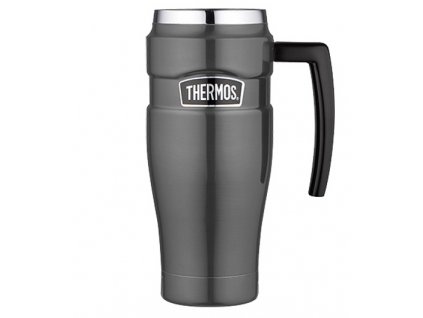 Thermos nerezový termohrnek s madlem 470 ml metalicky šedá