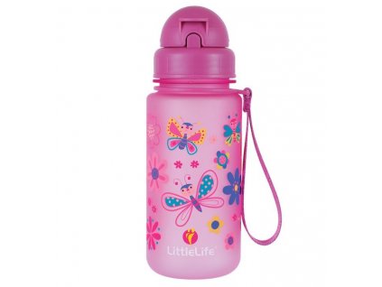 LittleLife lahev pro děti Animal Bottle 400 ml butterflies