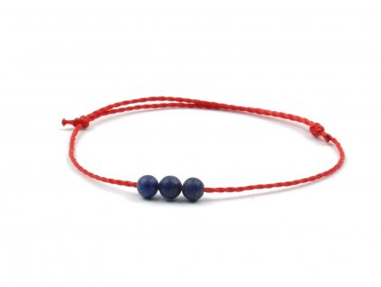 Moni dámský náramek červený s lapis lazuli