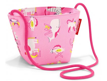 Reisenthel dětská taška přes rameno Minibag ABC FRIENDS PINK