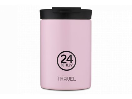 24Bottles nerezový termohrnek Travel Tumbler Candy Pink 350 ml