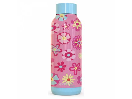 Quokka nerezová láhev Solid Kids 510 ml flowers