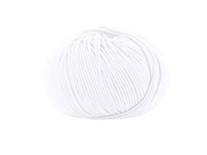 Lana Gatto pletací příze vlna merino SUPER SOFT bílá 10001