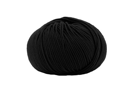 Lana Gatto pletací příze vlna merino SUPER SOFT černá 10008