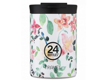 24Bottles nerezový termohrnek Travel Tumbler Little Buds 350 ml