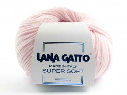 Lana Gatto pletací příze vlna merino SUPER SOFT baby růžová