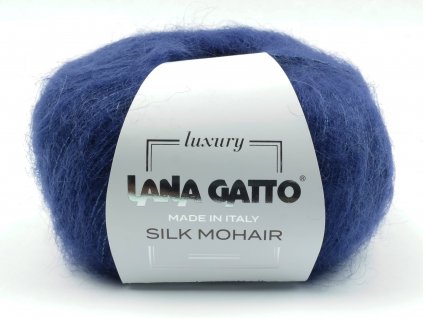 Lana Gatto pletací příze mohér hedvábí SILK MOHAIR bluette