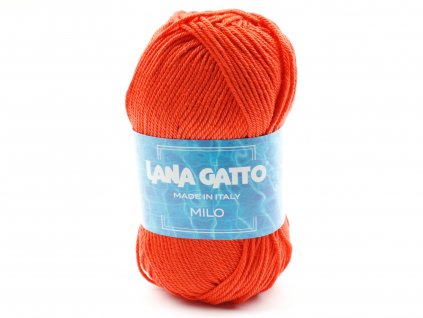 Lana Gatto pletací příze bavlna MILO oranžová