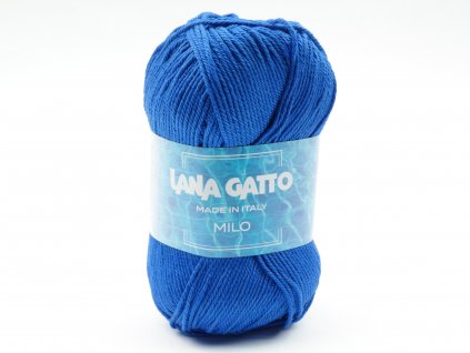 Lana Gatto pletací příze bavlna MILO modrá