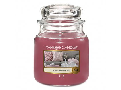 Svíčka ve skleněné dóze Yankee Candle, Ó sladký domove, 410 g