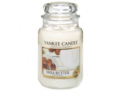 Svíčka ve skleněné dóze Yankee Candle bambucké máslo 623 g