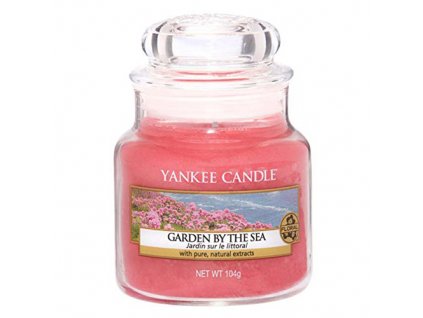 Svíčka ve skleněné dóze Yankee Candle, Zahrada u moře, 104 g