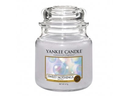 Svíčka ve skleněné dóze Yankee Candle, Sladké nic, 410 g