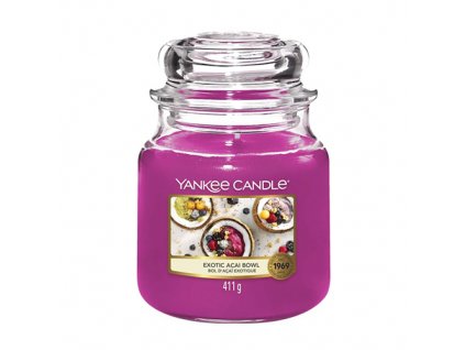 Svíčka ve skleněné dóze Yankee Candle, Miska exotických chutí, 410 g