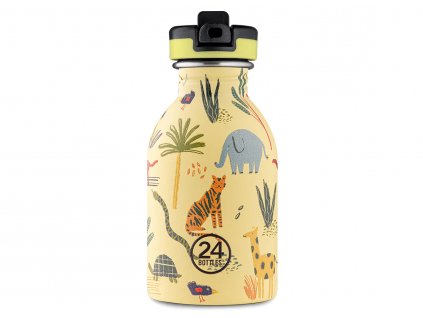 24Bottles dětská nerezová lahev Kids Bottle 250 ml Jungle Friends