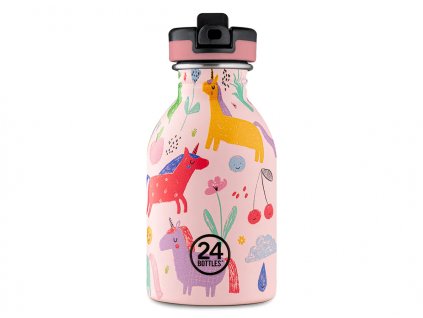24Bottles dětská nerezová lahev Kids Bottle 250 ml Magic Friends