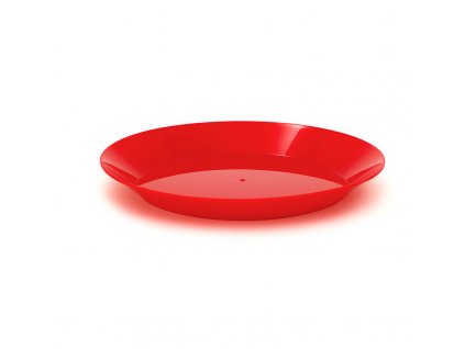 Kempingový plastový talíř Cascadian Plate červený 1