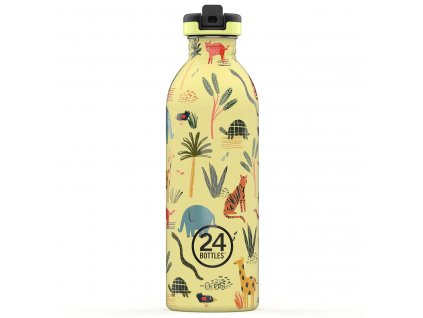 24Bottles dětská nerezová lahev Kids Bottle 500 ml Jungle Friends