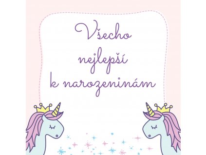 Kartička Všechno nejlepší k narozeninám
