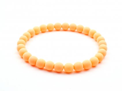 Moni dámský náramek skleněné korálky Soft Orange