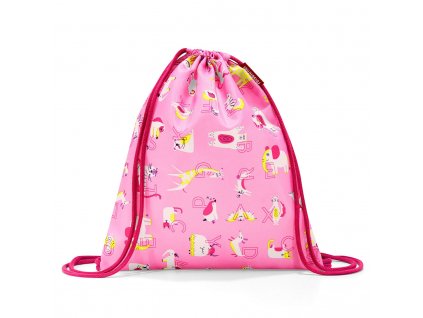 Reisenthel dětský sportovní sáček na záda Mysac abc friends pink