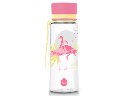 EQUA plastová láhev na vodu Flamingo 600 ml