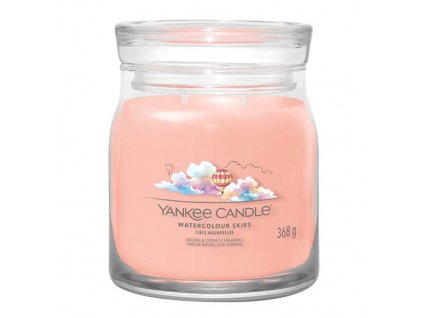 Svíčka ve skleněné dóze Yankee Candle Akvarelová obloha 368 g