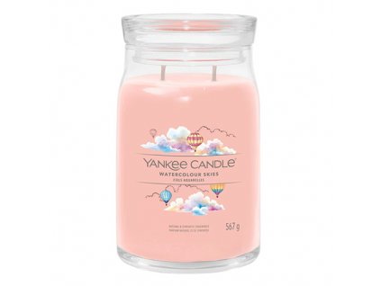 Svíčka ve skleněné dóze Yankee Candle Akvarelová obloha 567 g