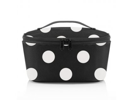 Reisenthel termotaška Coolerbag S pocket dots white