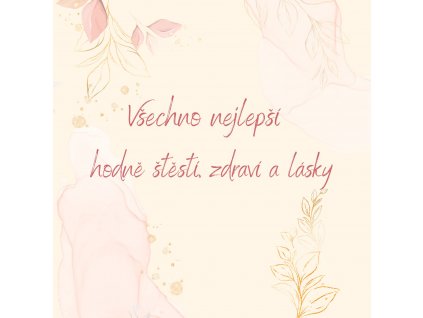 Kartička Všechno nejlepší