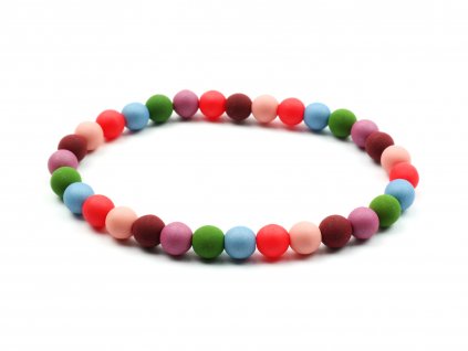 Moni dámský náramek skleněné korálky multicolor 2