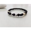 Pánský náramek onyx hematit kokosové dřevo