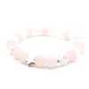 Moni - dámský náramek růženín matný křišťál praskaný