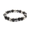 Moni - dámský náramek láva hematit onyx