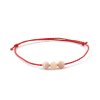 Moni dámský náramek červený s růžovým opálem