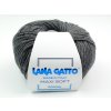Lana Gatto pletací příze vlna merino MAXI SOFT tmavošedá