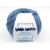 Lana Gatto pletací příze vlna merino bavlna MERINOCOT modrá