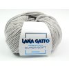 Lana Gatto pletací příze vlna merino SUPER SOFT světle šedá