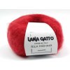 Lana Gatto pletací příze mohér hedvábí SILK MOHAIR cherry